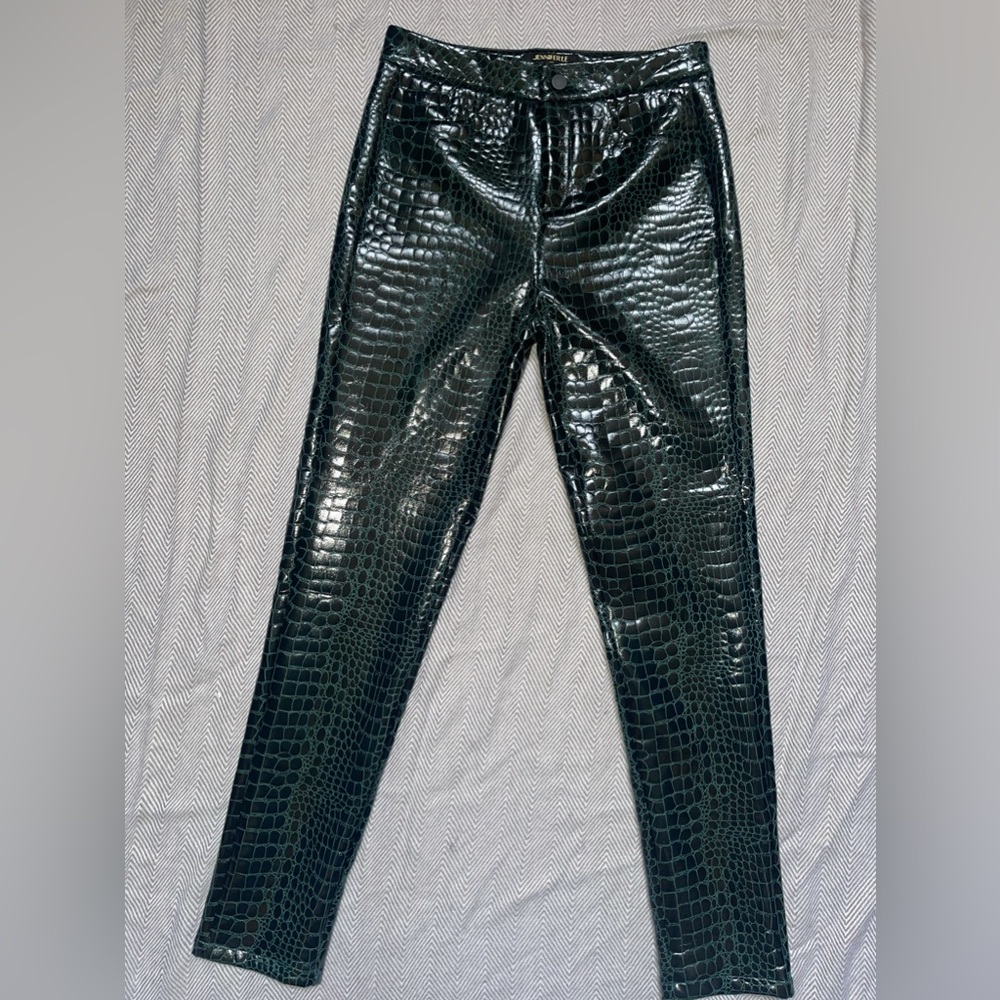 Reptile Gloss Effect Skinny Pants